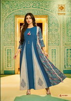 Kiana Nazrana Fancy Summer Wear Traditional Embroidery Work Kurtis Catalog Collection