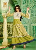 Kiana Nazrana Fancy Summer Wear Traditional Embroidery Work Kurtis Catalog Collection