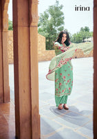 Glossy Irina The Petals Knot Plazzo Style Salwar Kameez Catalog