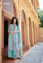 Glossy Irina The Petals Knot Plazzo Style Salwar Kameez Catalog