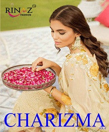 Rinaz Fashion Charizma Vol-2 Pakistani Style Dress Material Catalog
