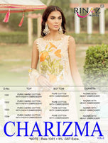 Rinaz Fashion Charizma Vol-2 Pakistani Style Dress Material Catalog