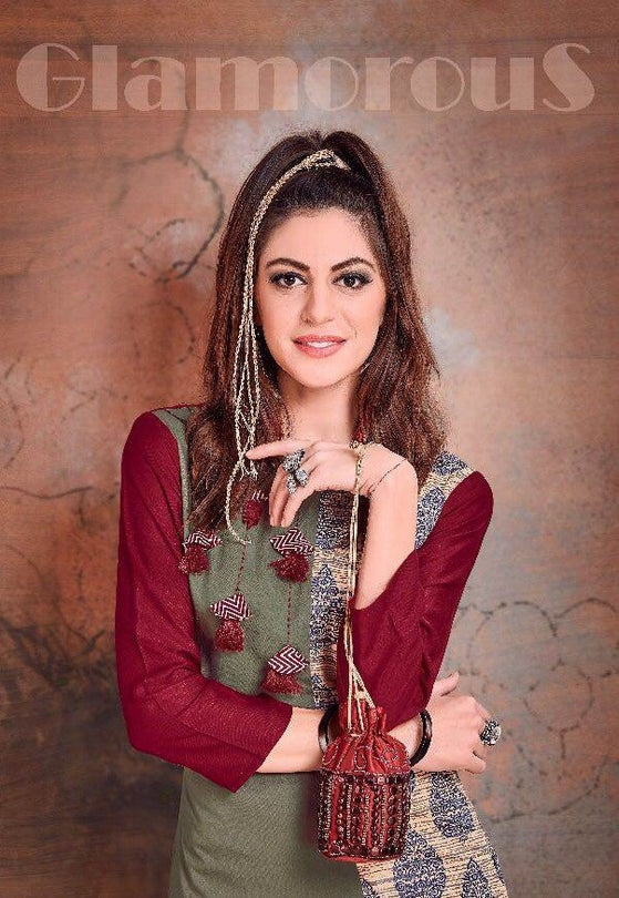 Stell Vol-1 Rayon Printed Kurti Catalog Collection