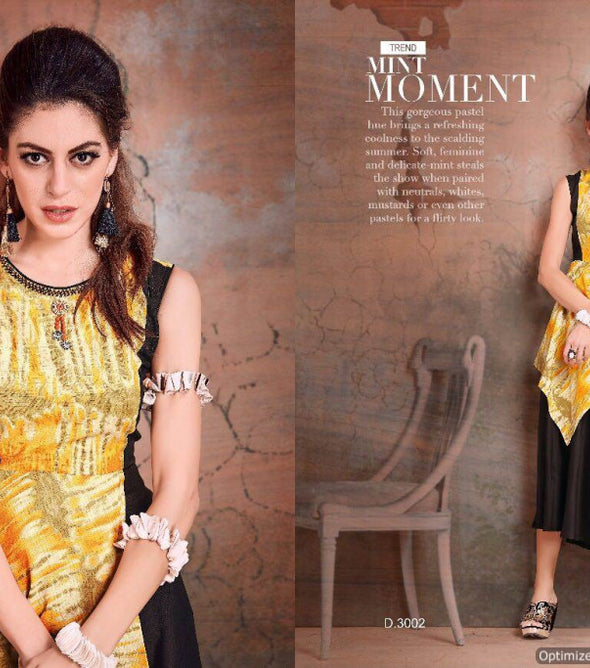 Stell Vol-1 Rayon Printed Kurti Catalog Collection