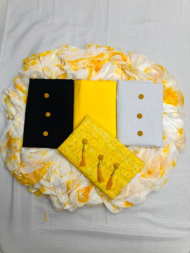 TM 3 Tops One Bottom Concept Cotton Dress Material Catalog