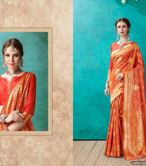 YNF Omnah Vol-3 Banarasi Silk Saree Catalog Collection