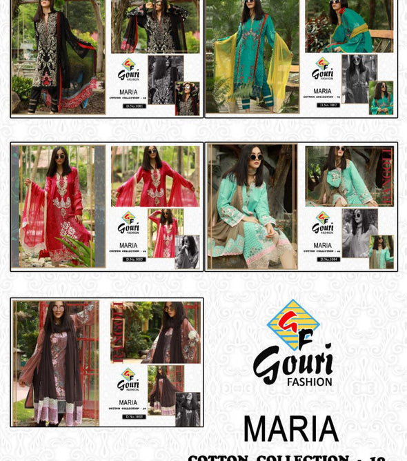Gouri Maria Vol-19 Pakistani Style Cotton Dresses Collection