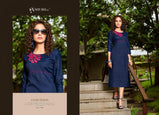 Subh Nach Baliye Miror Work Designer Slub Kurtis Catalog Collection