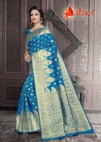 Sitka Sahnai 1115 Cotton Silk For Festive Wear Saree Catalog Collection