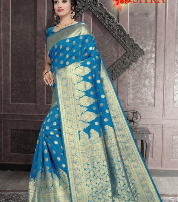 Sitka Sahnai 1115 Cotton Silk For Festive Wear Saree Catalog Collection