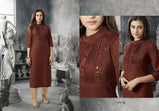 Kalaroop Octavia Silk Hand Work Fancy Kurtis Catalog Collction At Textile Mall