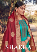 Belliza Shamia Pure Cotton Premium Banarsi Dupatta Dress Collection