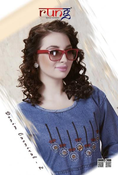 Rung Denim Carnival Vol 2 Denim Designer Kurtis Catalog Collection