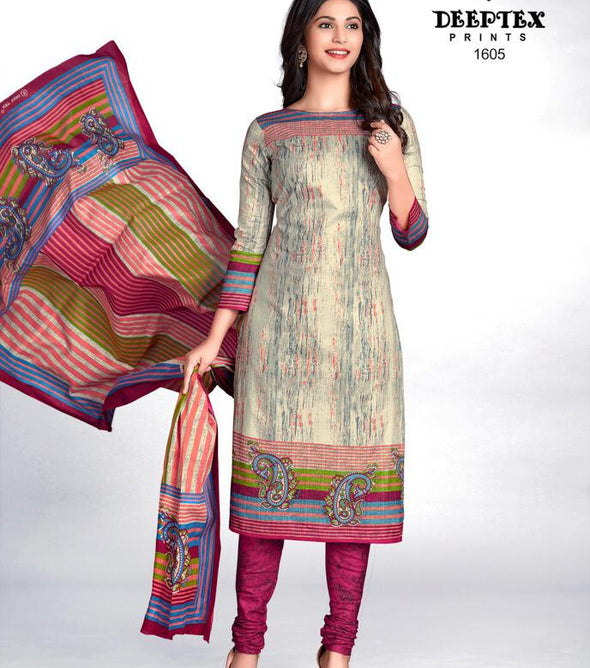 Deeptex Prints Chief Guest Vol-16 Printed Cotton Dress Material Catalog