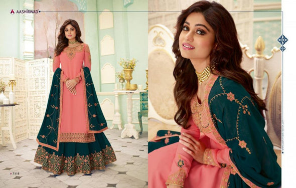 Aashirwad Creation Fizza Lehenga Style Designer Salwar Kameez Catalog