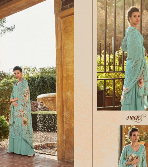 Kimora Noori Vol-67 Cotton Silk Palazzo Style Salwar Kameez Catalog