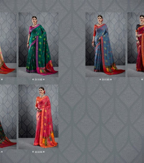 Shangrila Sandhya Linen Printed Saree Catalog Collection