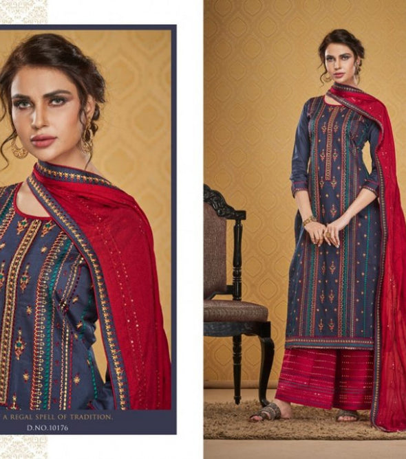 Kessi Ramiya Safari Palazzo Style Dress Material Catalog