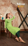 Kalaroop Kivi Two Tone Rayon Readymade Kurtis Catalog Collection
