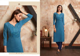 Kalaroop Kivi Two Tone Rayon Readymade Kurtis Catalog Collection