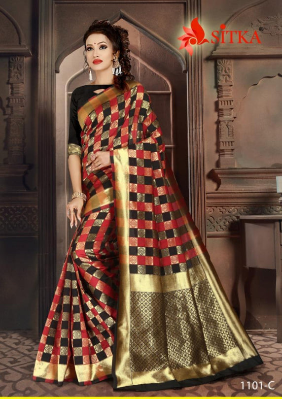 Sitka Eagle 1101 Cotton Silk Saree Catalog Collection