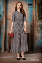 Blue Hill Bournville 2 Rayon And Foil Print Kurtis Catalog Collection