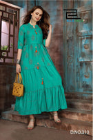 Blue Hill Bournville 2 Rayon And Foil Print Kurtis Catalog Collection