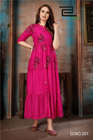 Blue Hill Bournville 2 Rayon And Foil Print Kurtis Catalog Collection