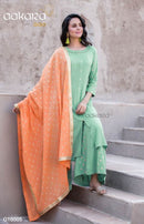 Aakara Gold 16 Stylish Kurti Dupatta And Pant Ready  Lack Work Ready Made Catalog Collection