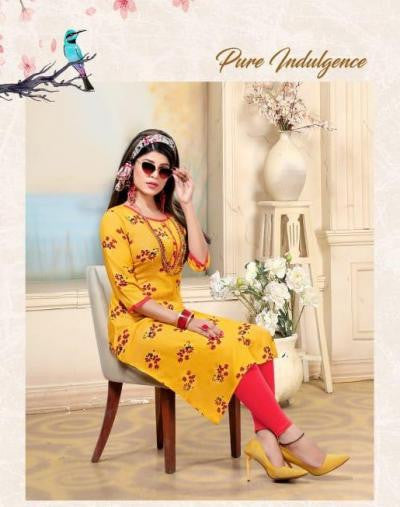 Mayra Priya 14 KG Rayon Printed Kurti Catalog Colllecton