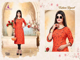 Mayra Priya 14 KG Rayon Printed Kurti Catalog Colllecton