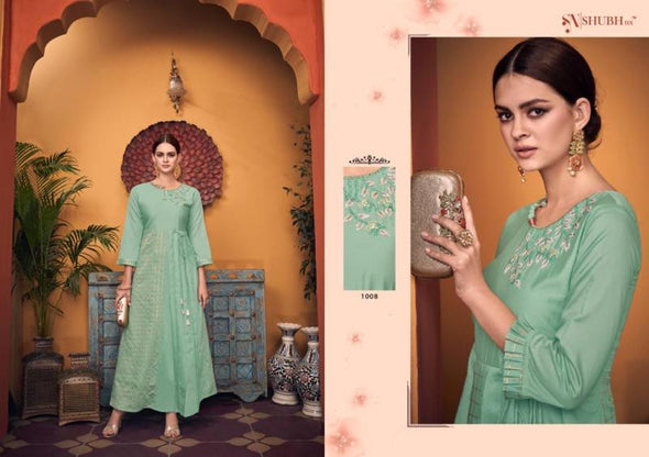 Subh Anka Viscose Work Kurtis Catalog Collection
