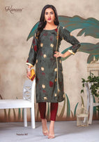 Kanasu Natasha Heavy Rayon Running Wear Printed Kurti