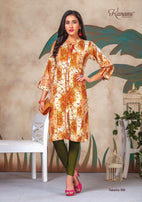 Kanasu Natasha Heavy Rayon Running Wear Printed Kurti