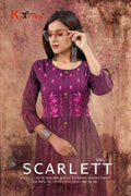 Khayyira Scarlett 1 Rayon Frock Style Kurtis Catalog Collection