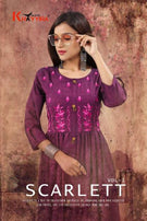 Khayyira Scarlett 1 Rayon Frock Style Kurtis Catalog Collection