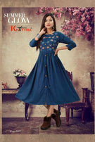 Khayyira Scarlett 1 Rayon Frock Style Kurtis Catalog Collection