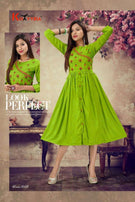 Khayyira Scarlett 1 Rayon Frock Style Kurtis Catalog Collection