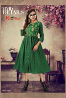Khayyira Scarlett 1 Rayon Frock Style Kurtis Catalog Collection