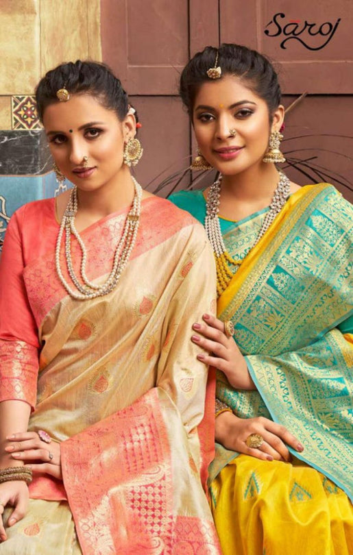 Saroj Fulmala Lichi Silk Saree with Rich Pallu Catalog
