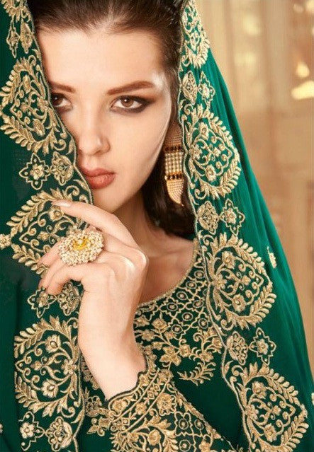 Rama Fashion Raazi Zarkan 30025 to 30032 Series Faux Georgette Suits Catalog