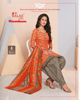 Balaji Cotton Kumkum Vol-22 Cotton Readymade Salwar Suit Catalog