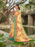 Shangrila Kadambari Linen 4 Digital Printed Saree Catalog Collection