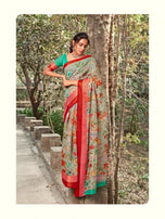 Shangrila Kadambari Linen 4 Digital Printed Saree Catalog Collection