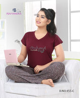 Kavyansika 455 Cotton Night Suits Catalog Collection