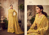 Glossy Huma 81-88 Series Georgette Sequence Work Plazzo Style Suits Catalog Collection