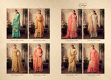 Glossy Huma 81-88 Series Georgette Sequence Work Plazzo Style Suits Catalog Collection
