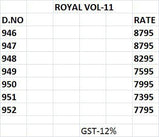 Royal Vol-11 946 to 952 Series Bridal Lehenga Choli Catalog Collection