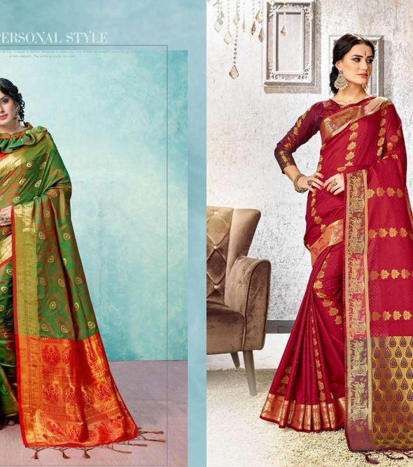 YNF Advika Kanjivaram Silk Saree Catalog Collection