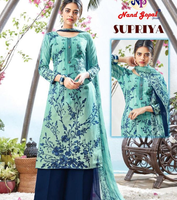 Nand Gopal Supriya Printed Cotton Dress Material Catalog